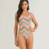 Búzios Vibes Print Pamela One Piece Swimsuit Swimwear