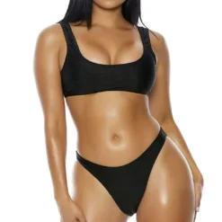 Forplay Black Manzanillo Bikini Swimsuit