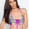 Montce Swim Lace-up Oye Swimsuit Halter Top