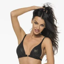 Liliana Montoya Goldy Black Bikini Marinera Top Double Straps Bikini Swimwear Separate