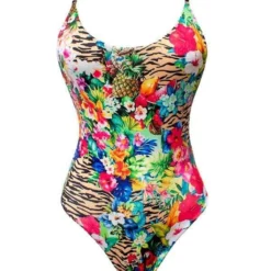 Liliana Montoya GAiA Rainforest Tiger Adjustable Strap One Piece Trikini