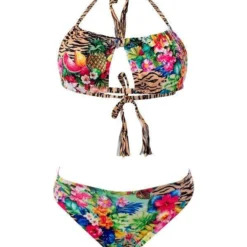 Liliana Montoya GAiA Rainforest Tiger Bandeau Top & Cheeky Bottom Set