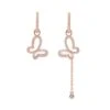 Rose Gold Butterfly Earrings