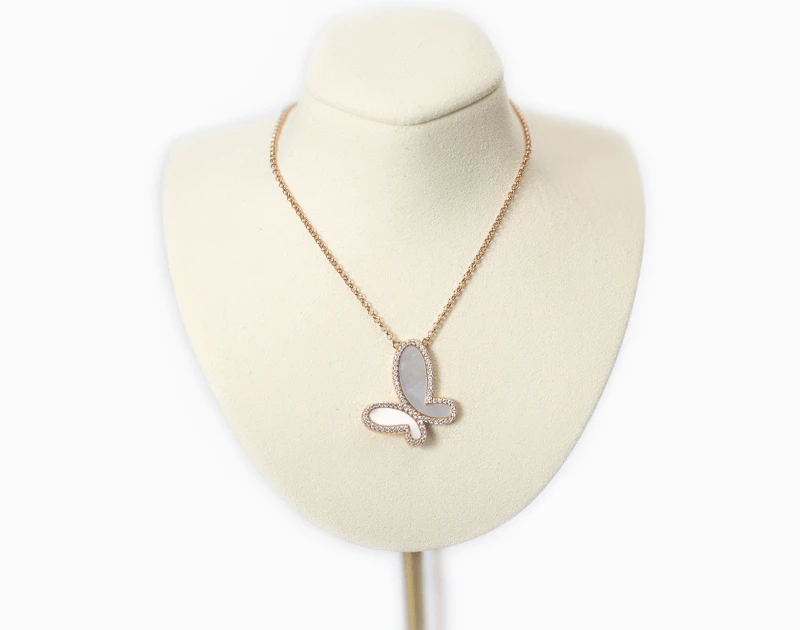 Gold Butterfly Necklace - Image 2