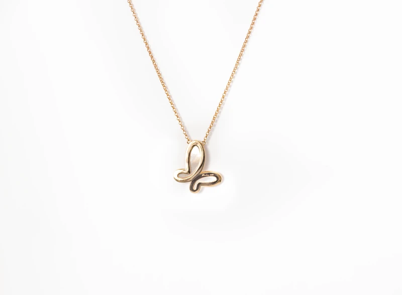 Silver Butterfly Necklace - Image 2